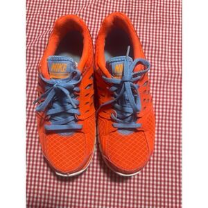 Nike Flex 2013 Run Women's Orange Blue Athletic Shoes Sneakers Size 7
